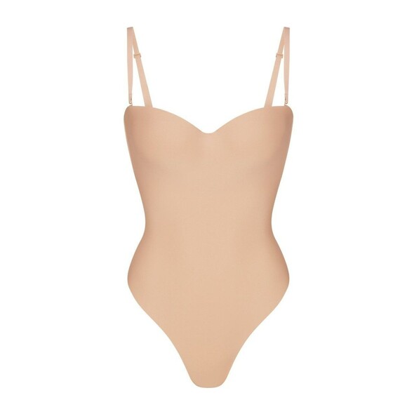 SKIMS Body Molded Underwire Thong Bodysuit | Sand | Size X-Large - Picture 1 of 7